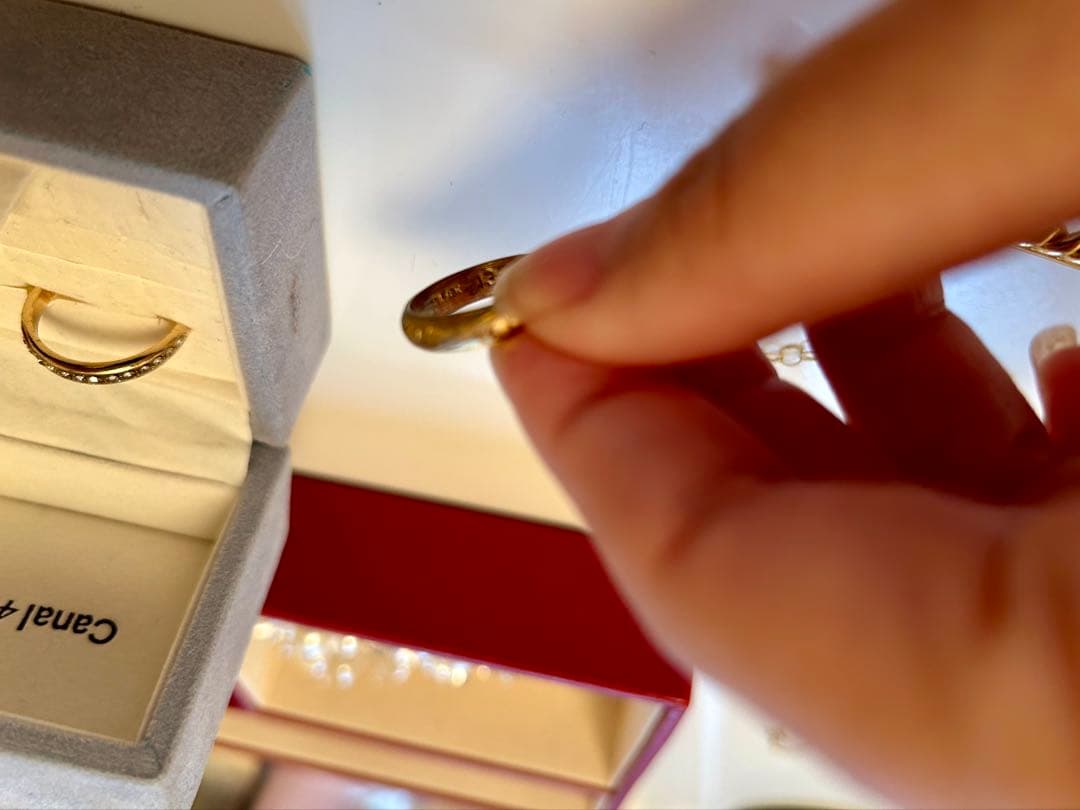 L*】様 生前整理　遺品整理　刻印ゴールドアクセサリーセット