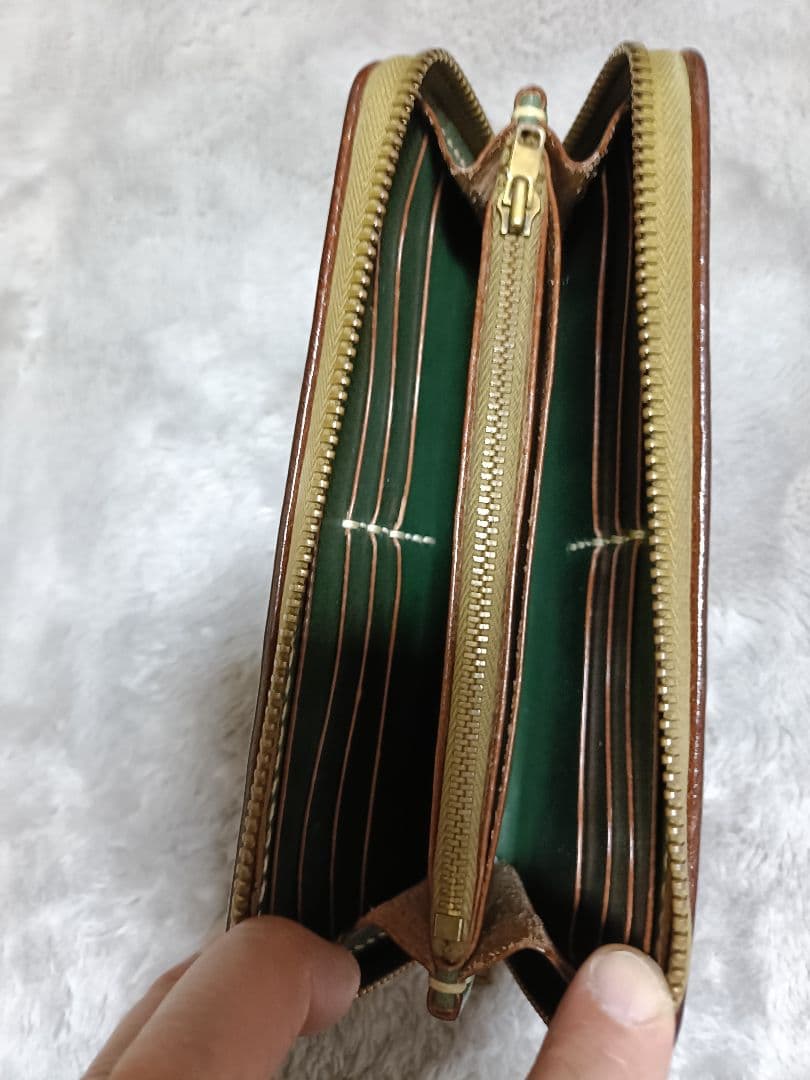 天神ワークス　ロングウォレット　LW 08 オリーブ