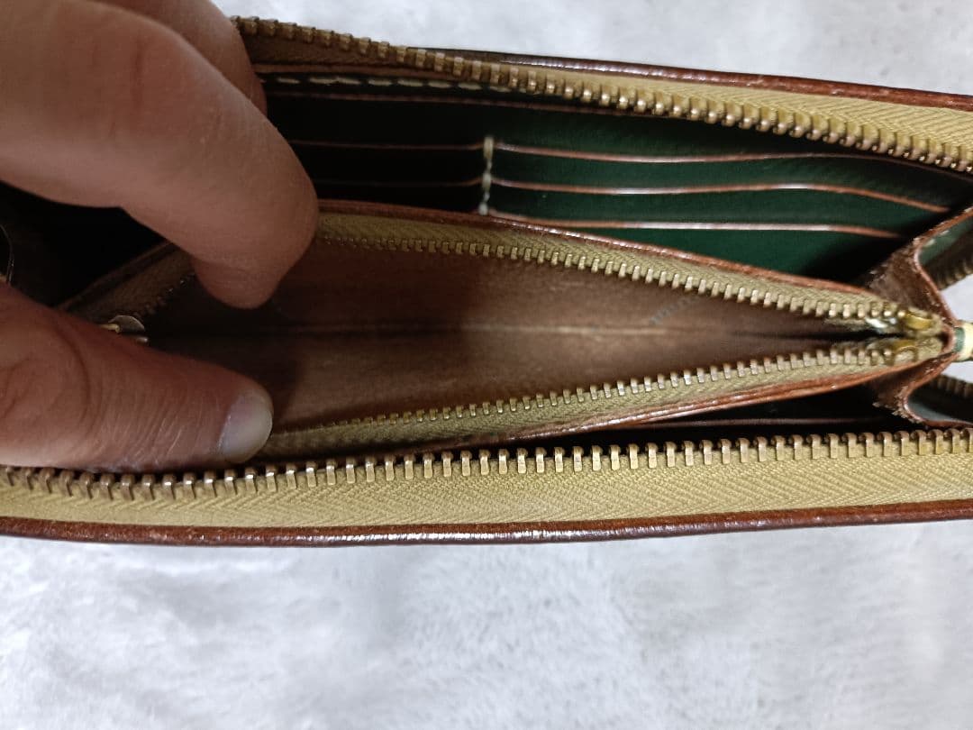 天神ワークス　ロングウォレット　LW 08 オリーブ