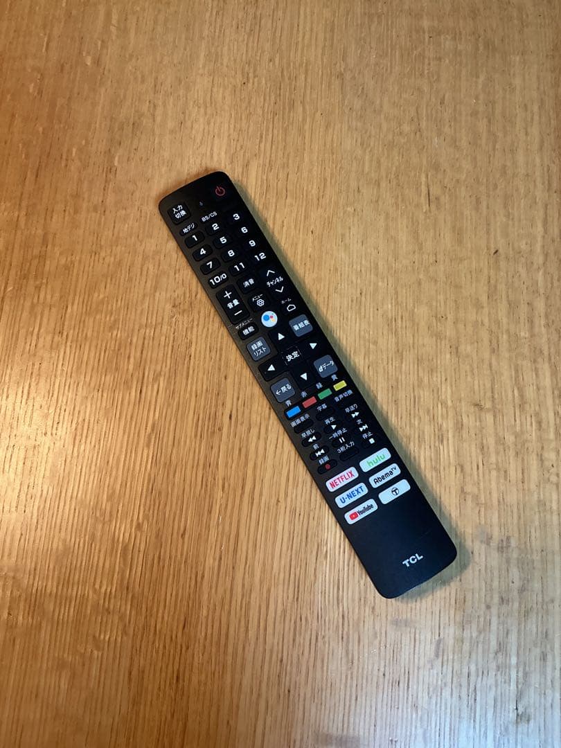 【美品・2021年製】TCL32型 Android TV Netflixリモコン