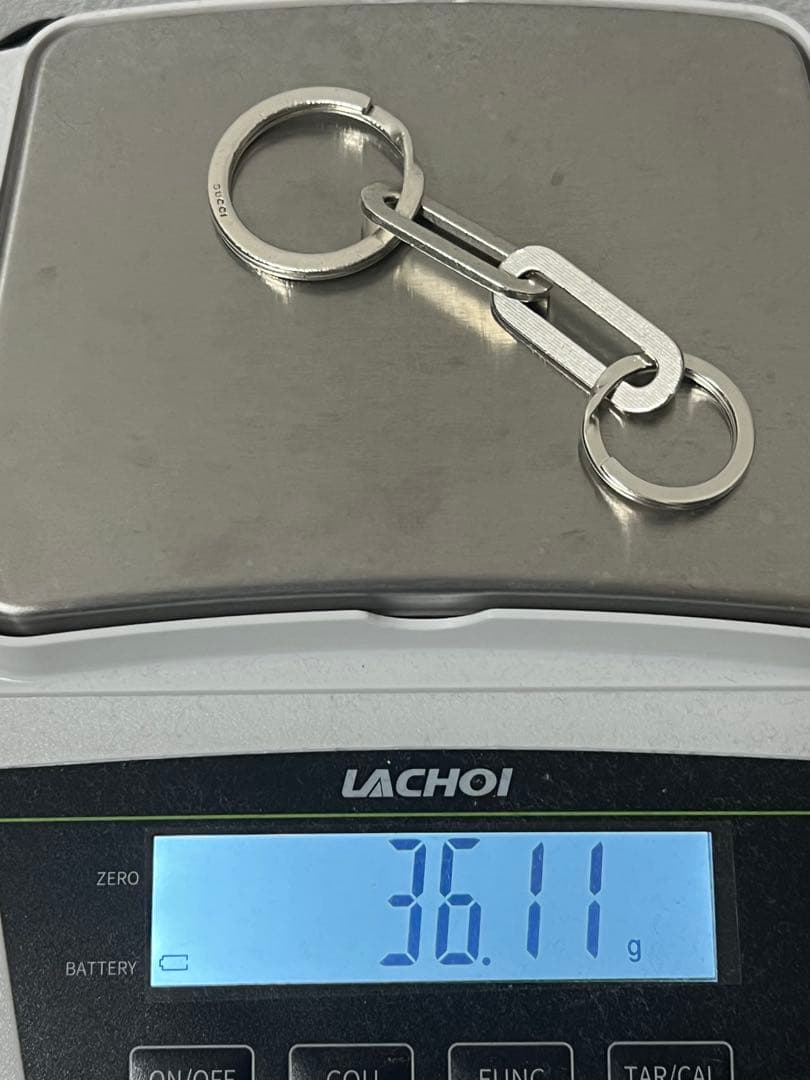 グッチ GUCCI オーバル キーリング キーホルダー SV925 オールド