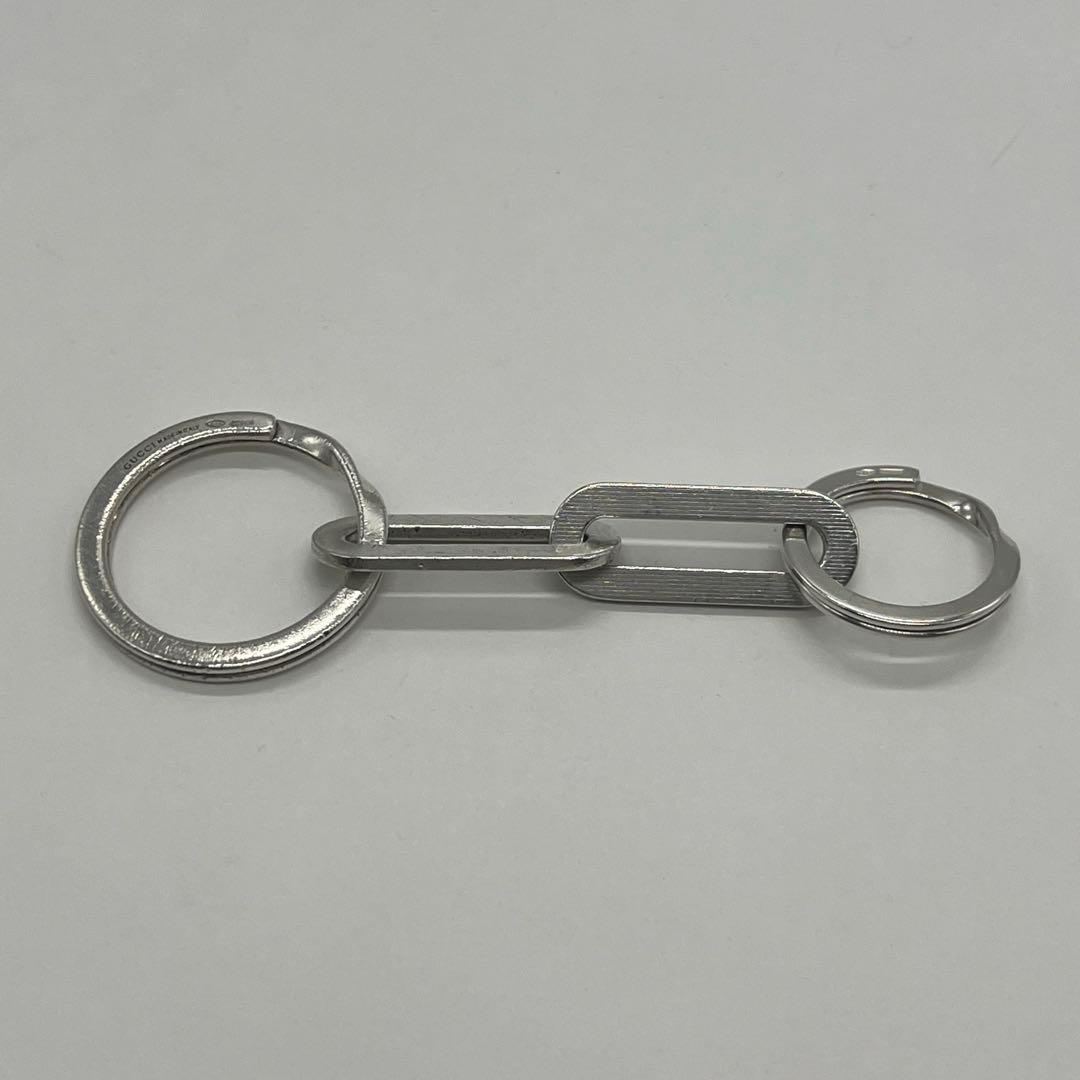 グッチ GUCCI オーバル キーリング キーホルダー SV925 オールド