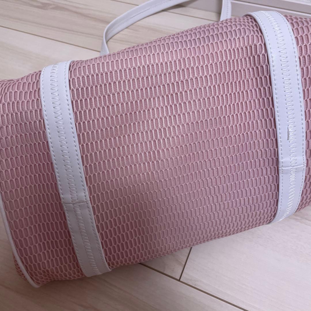 qbag paris メッシュトートバッグ ピンク マザーズバッグ