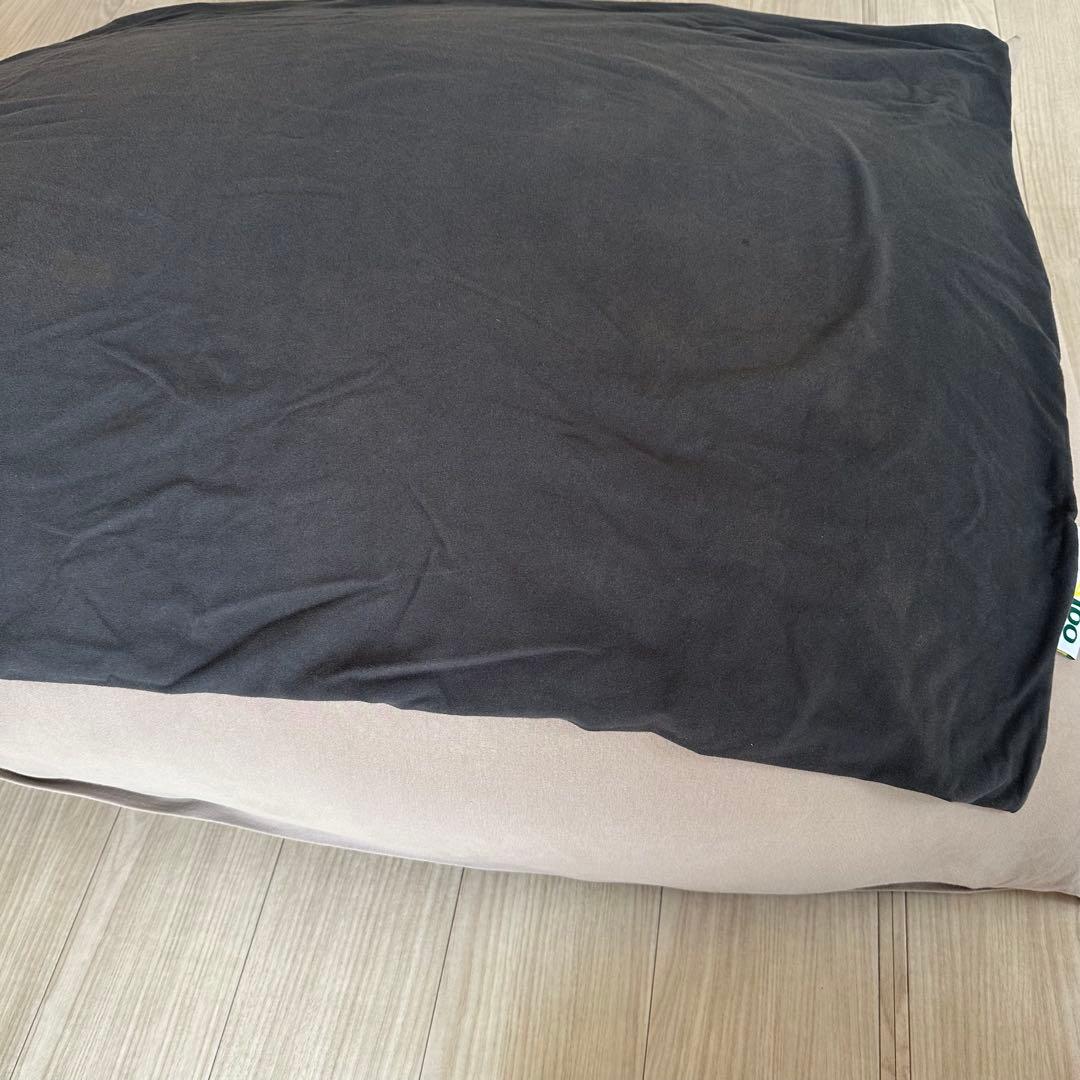 【Yogibo Max】ライトグレー&ブラック トレイボー&補充ビーズ