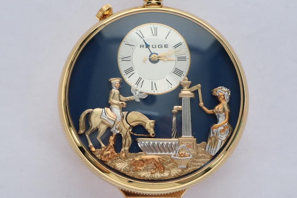 ◆CHARLES REUGE ロマンス 高級オルゴール付き懐中時計 09197