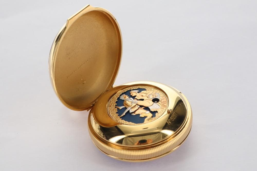 ◆CHARLES REUGE ロマンス 高級オルゴール付き懐中時計 09197