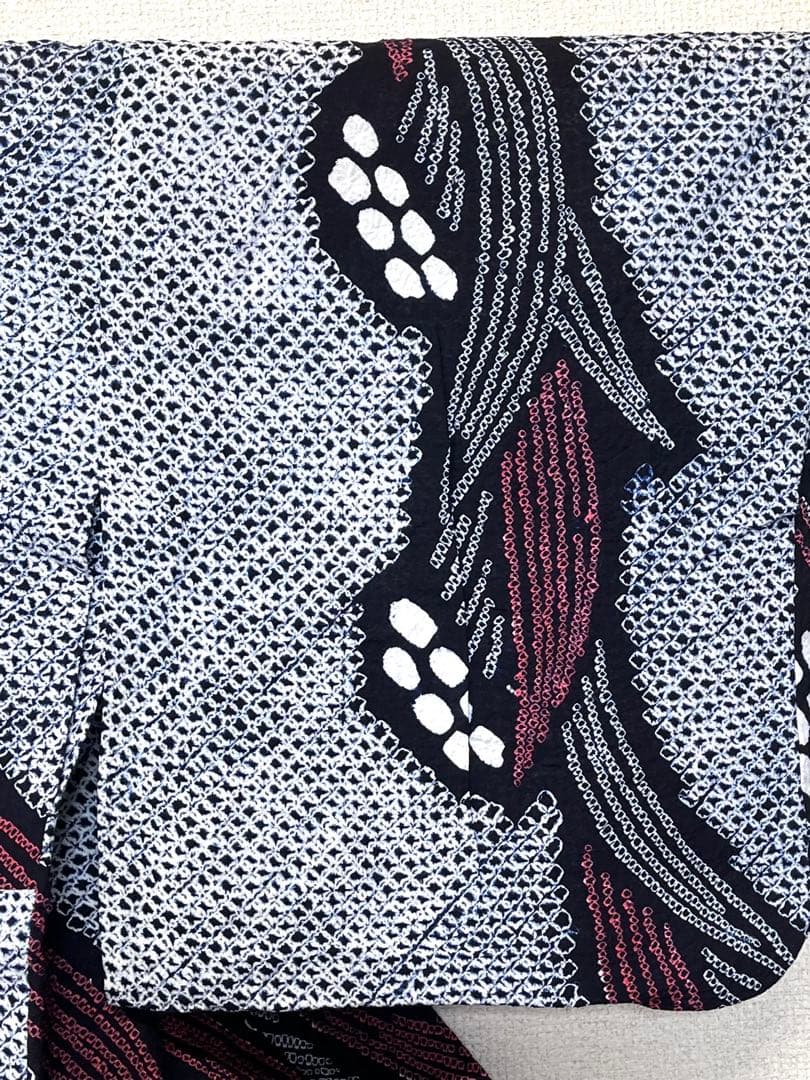 有松鳴海絞り　浴衣　すずらん　（212）