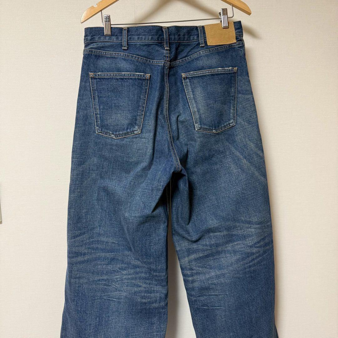 ほぼ未使用 CELINE セリーヌ 22S ワイドデニムパンツ 32サイズ