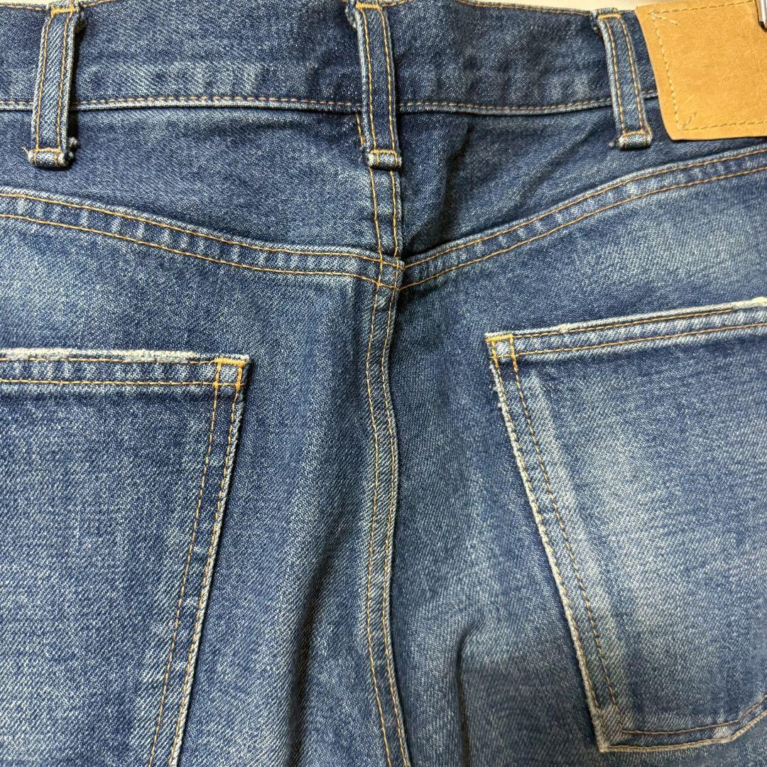 ほぼ未使用 CELINE セリーヌ 22S ワイドデニムパンツ 32サイズ