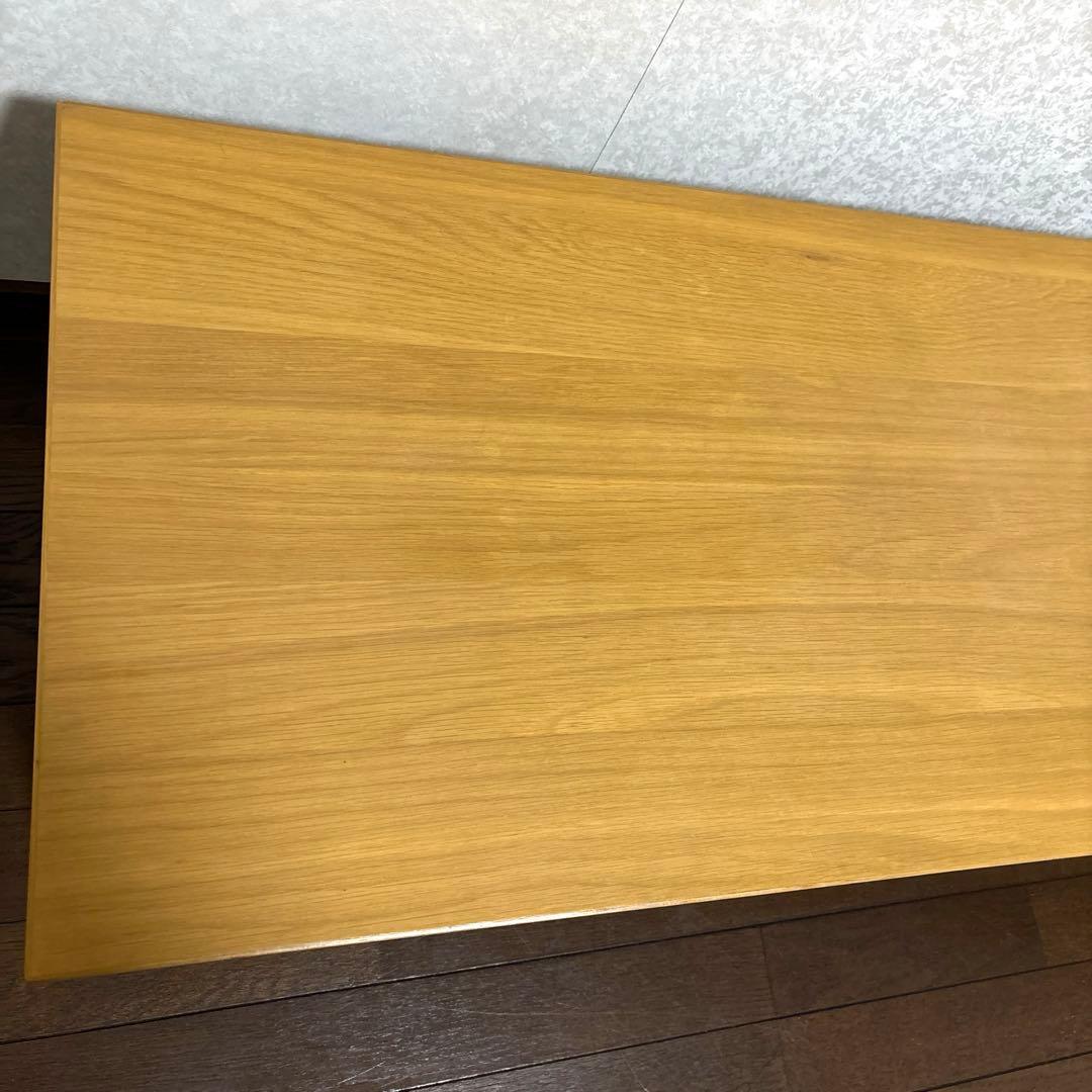 【美品】無印良品 折りたたみローテーブル 90cm オーク材 廃盤