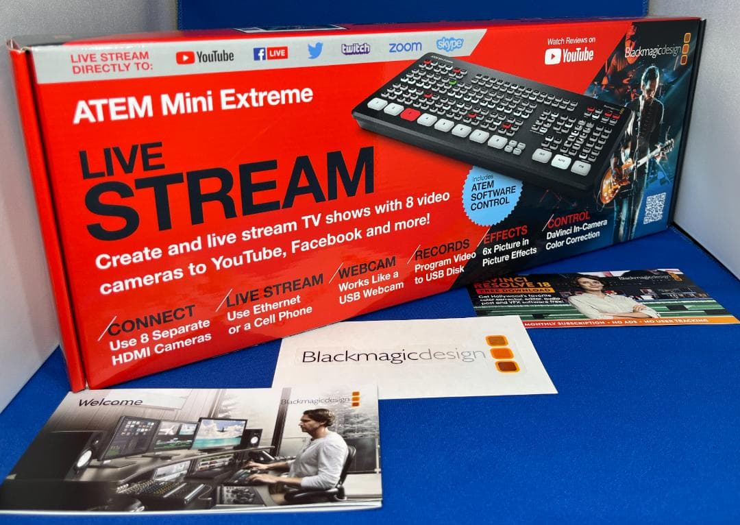 Black magic ATEM Mini Extreme HDMIスイッチャー