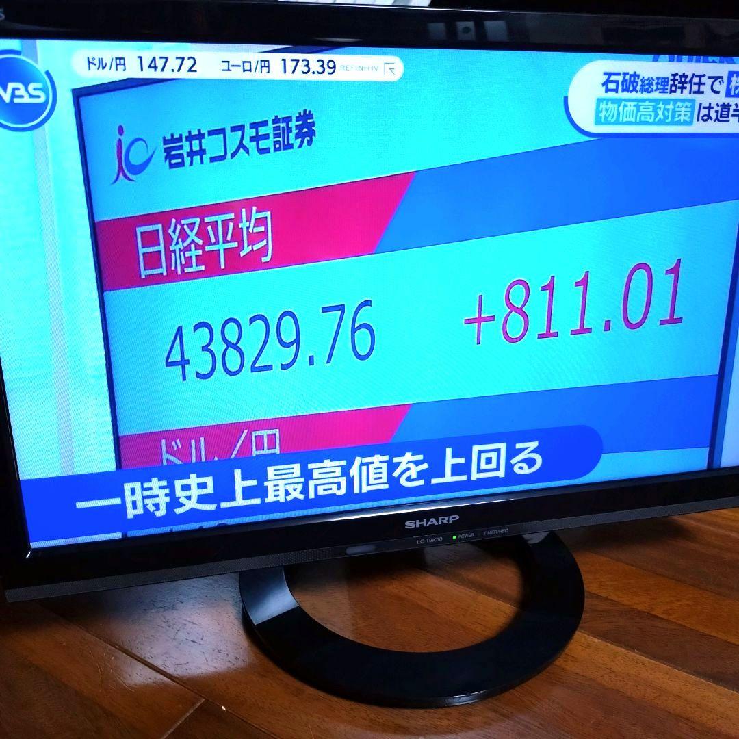 SHARP　液晶テレビ　AQUOS　19インチ　19型　LC-19K30　小型