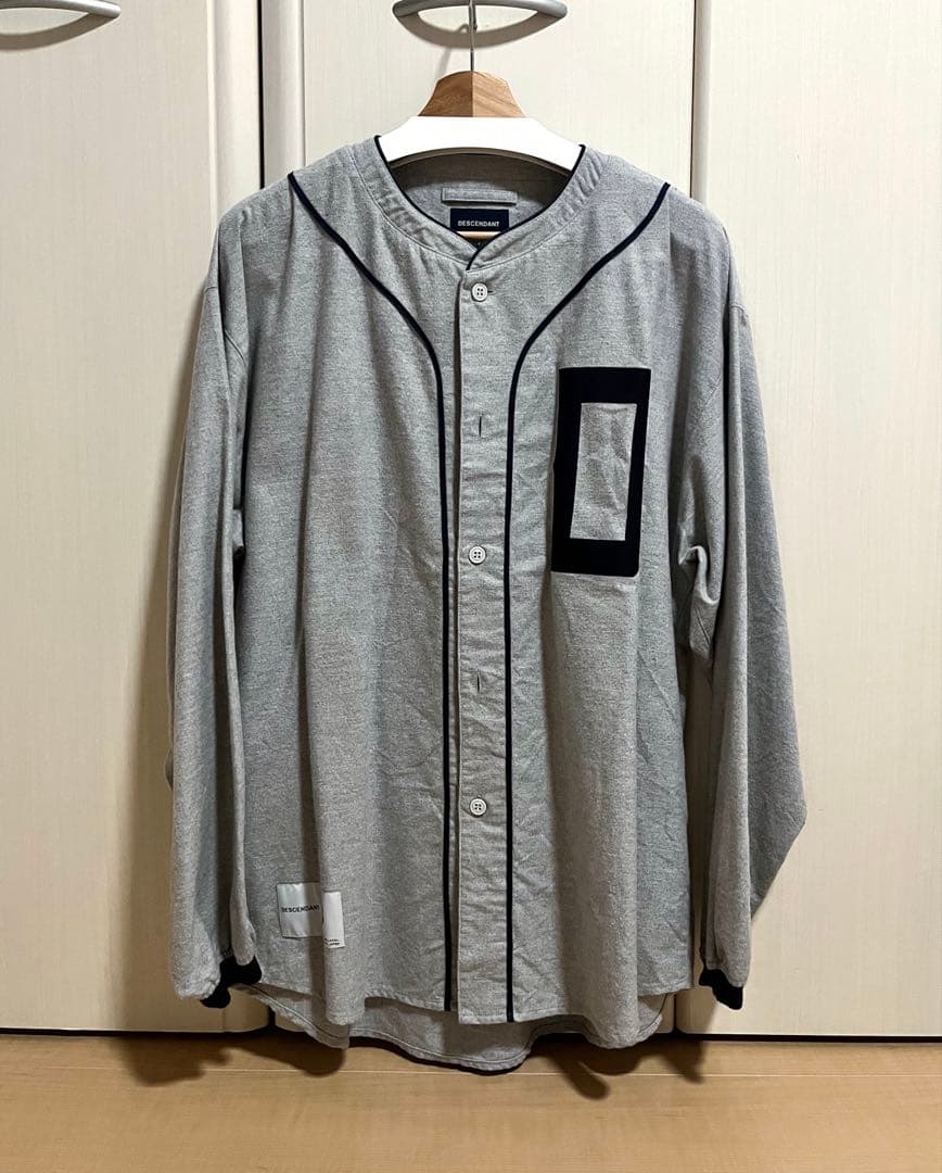 ダ*ダ様 DESCENDANT 22SS BLEEK BASEBALL SHIR