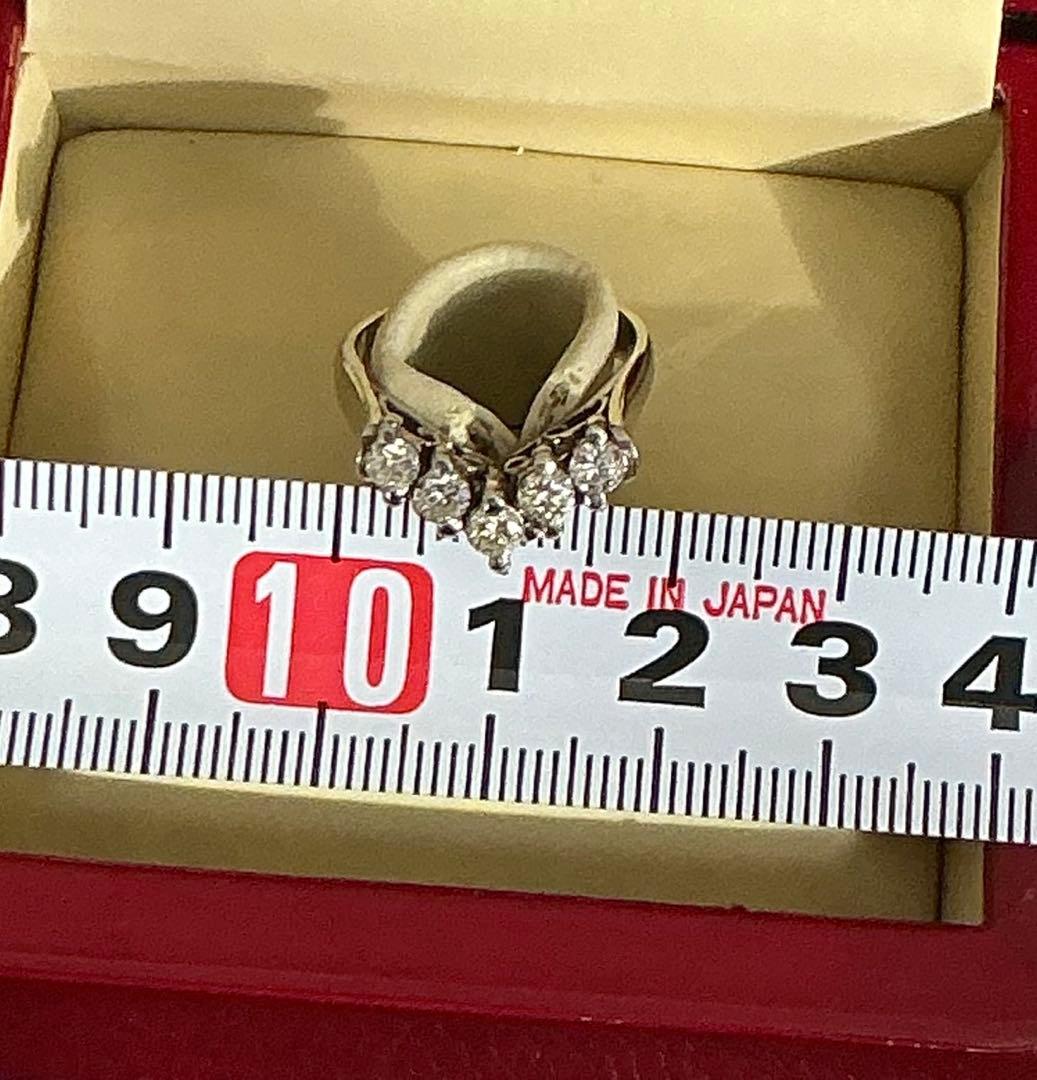 w*d様 刻印有り！本物保証！ＰＴ９００ダイヤ58ct Ｖリング！になります