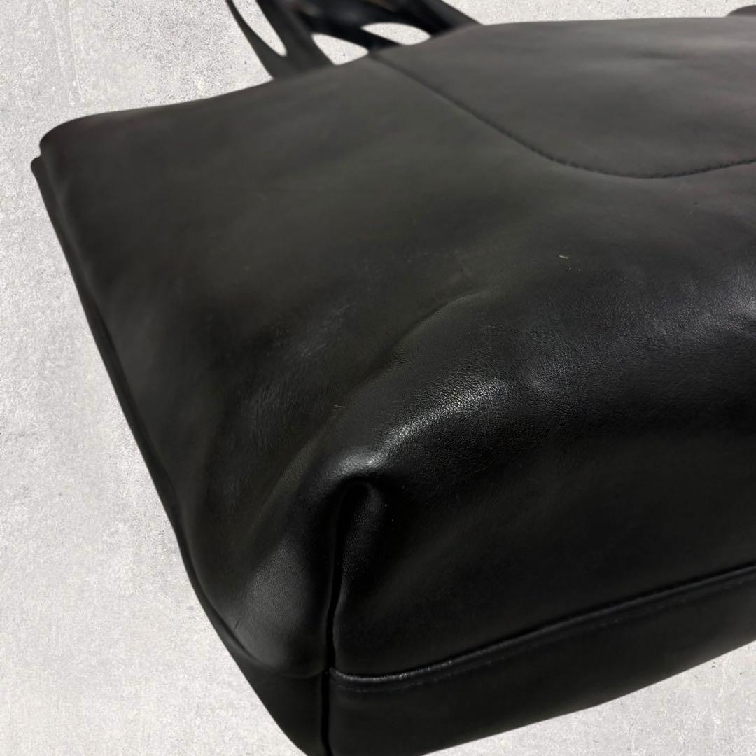 BOBSLOW BEAMS別注 Bono 栃木レザー トートバッグ ブラッ