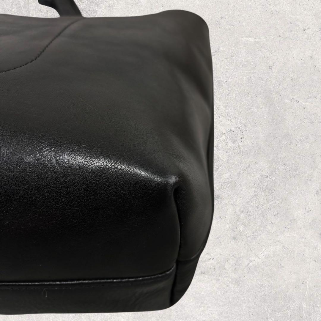 BOBSLOW BEAMS別注 Bono 栃木レザー トートバッグ ブラッ