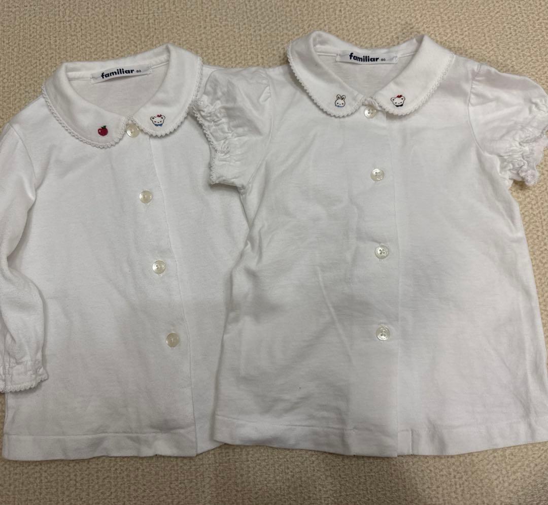 ファミリア　ジャンパースカート　シャツ