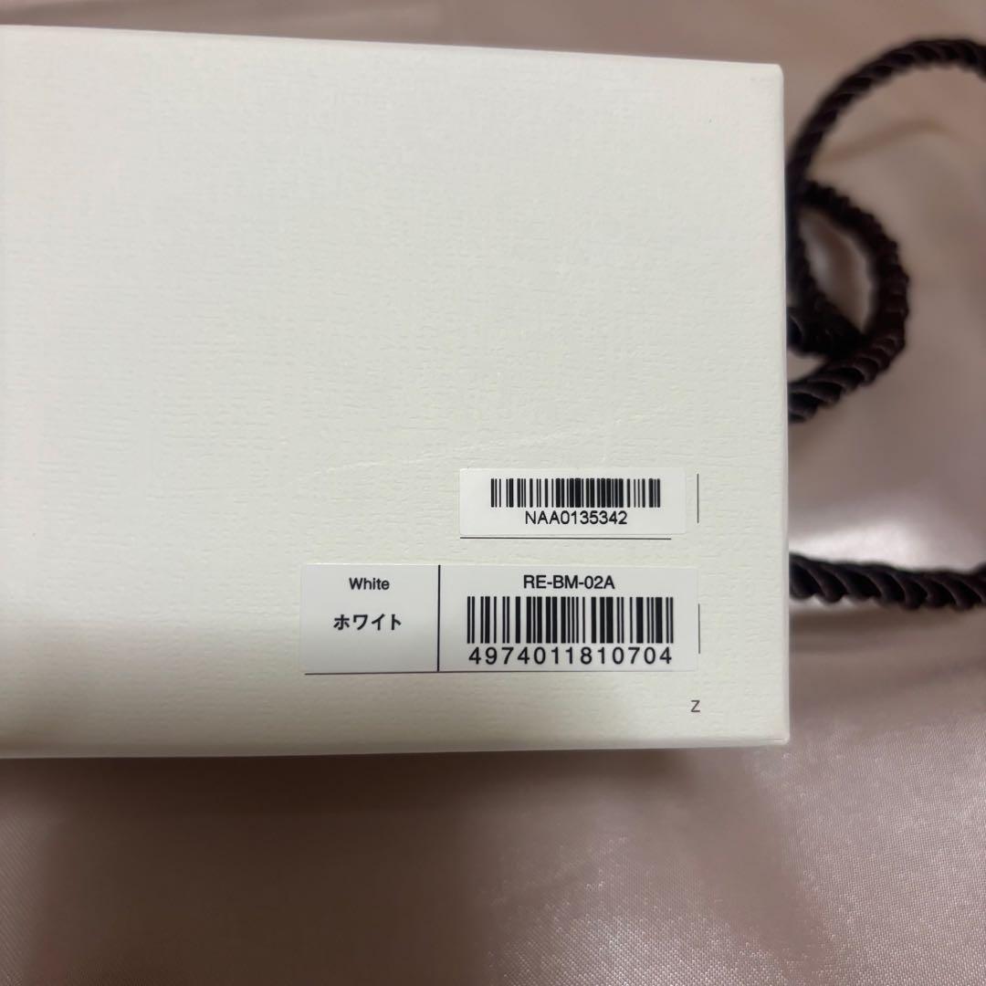 リファ　RE-BM ホワイト ストレートヘアアイロン