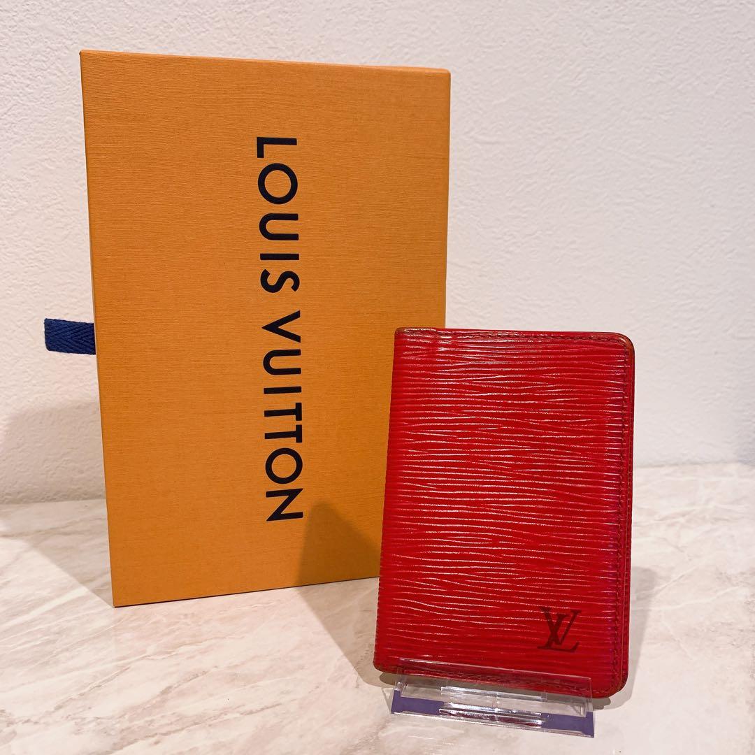 LOUIS VUITTON エピレザー 名刺入れ レッド
