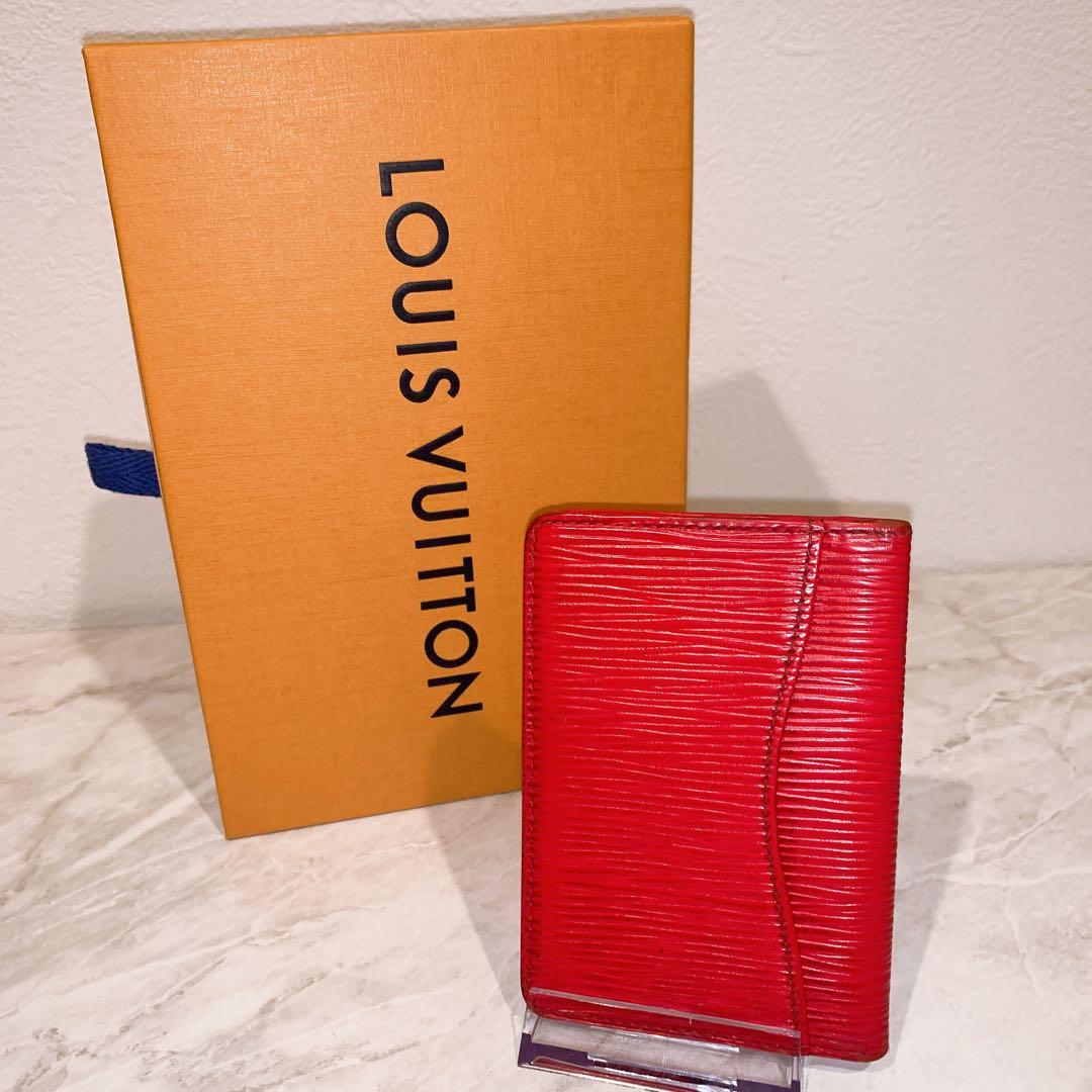 LOUIS VUITTON エピレザー 名刺入れ レッド
