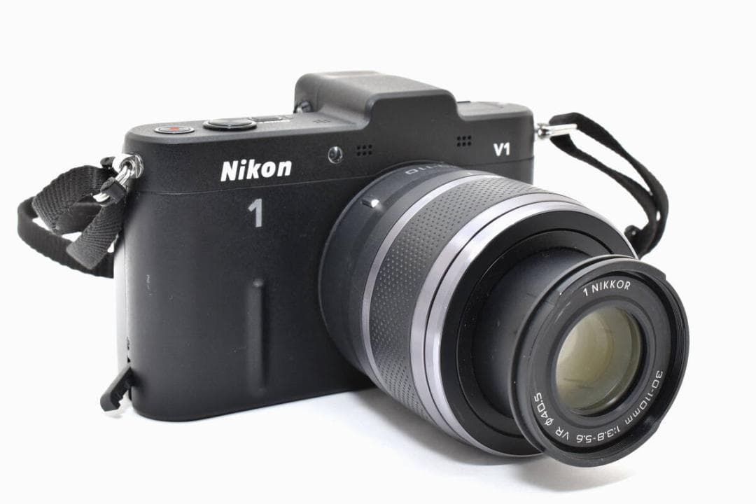 美品 ニコン　Nikon1 V1 ブラック ズームレンズセット ＃A373
