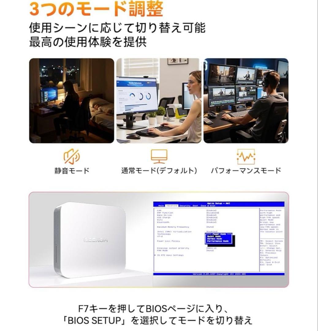512357 GEEKOM A6ミニpc、AMD Ryzen 7 6800H搭載