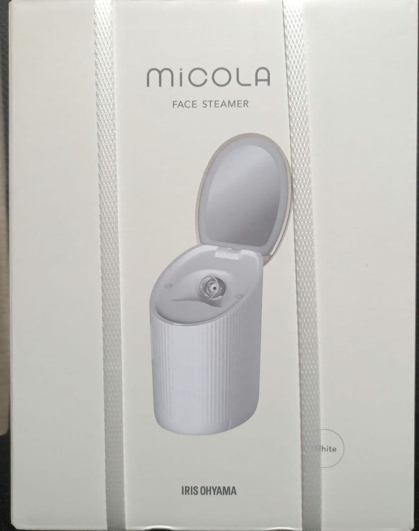 miCOLA フェイススチーマー IRIS OHYAMA FST-101-W