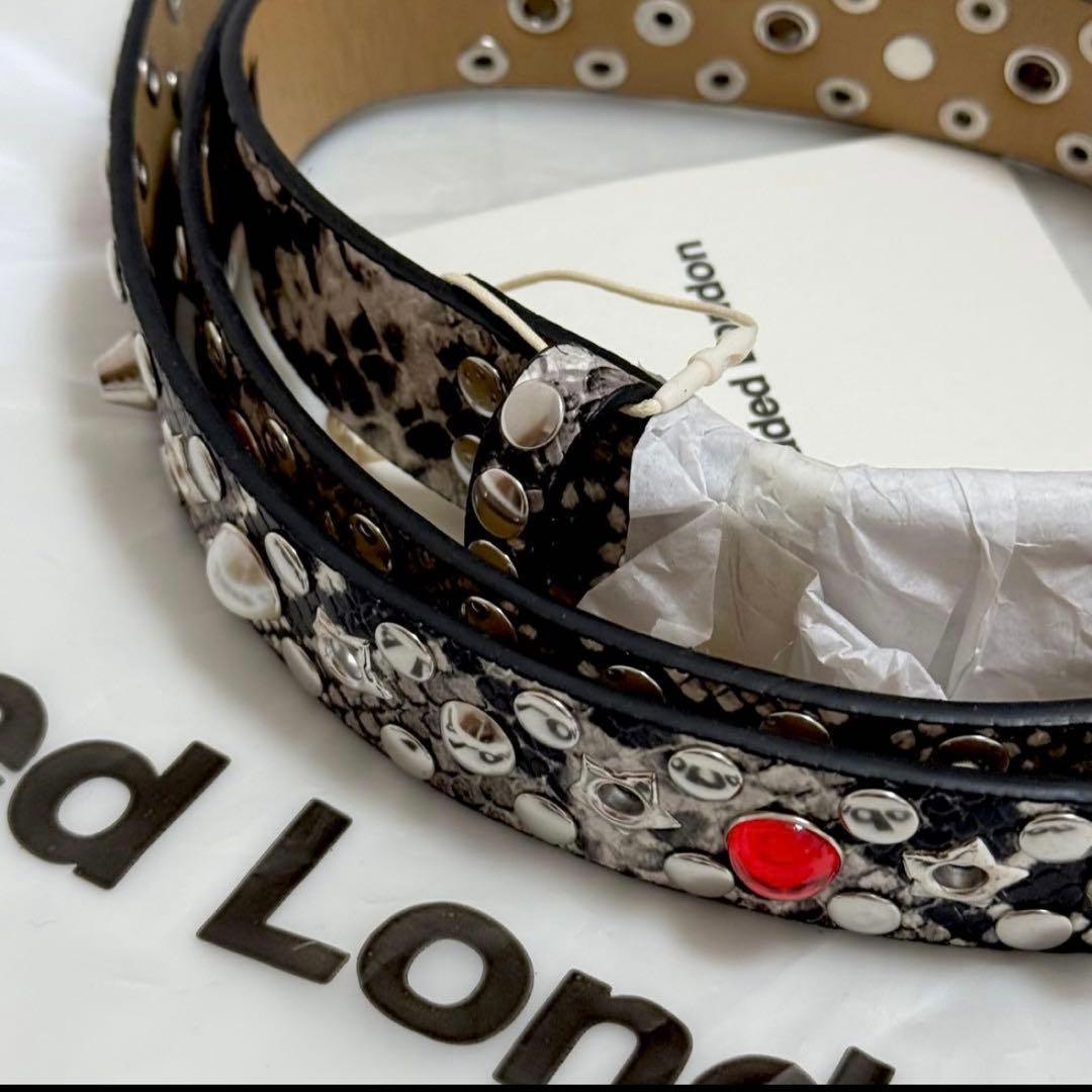 ◆新品◆JADED LONDON　スネーク柄 マンバベルト