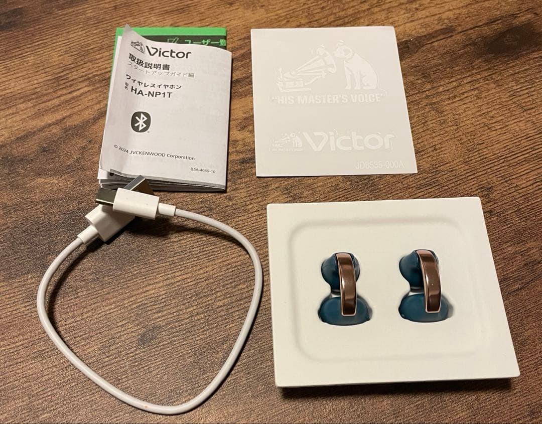 Victor イヤーカフ型ワイヤレスイヤホン HA-NP1T