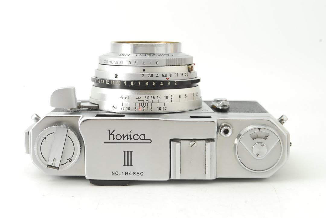 【外観・光学美品 完動品】KONICA Ⅲ 48mm F/2 フィルムカメラ