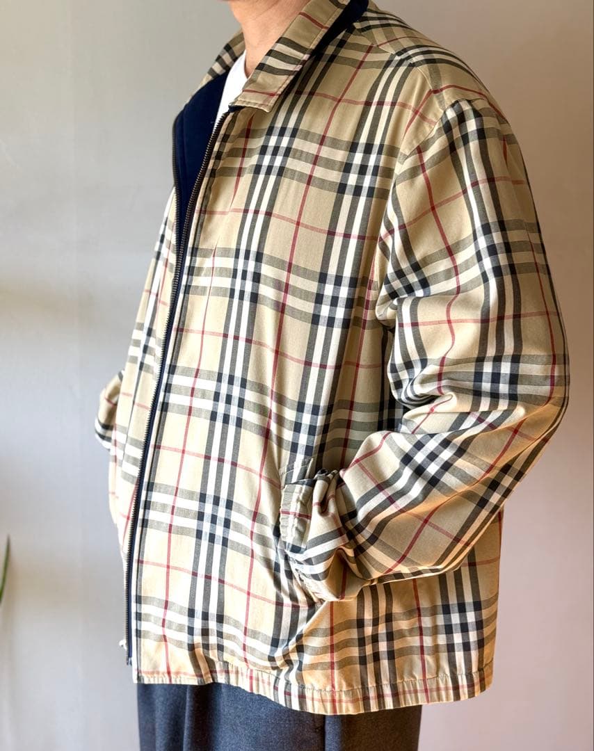 BURBERRY LONDON スイングトップ リバーシブル ノバチェック L