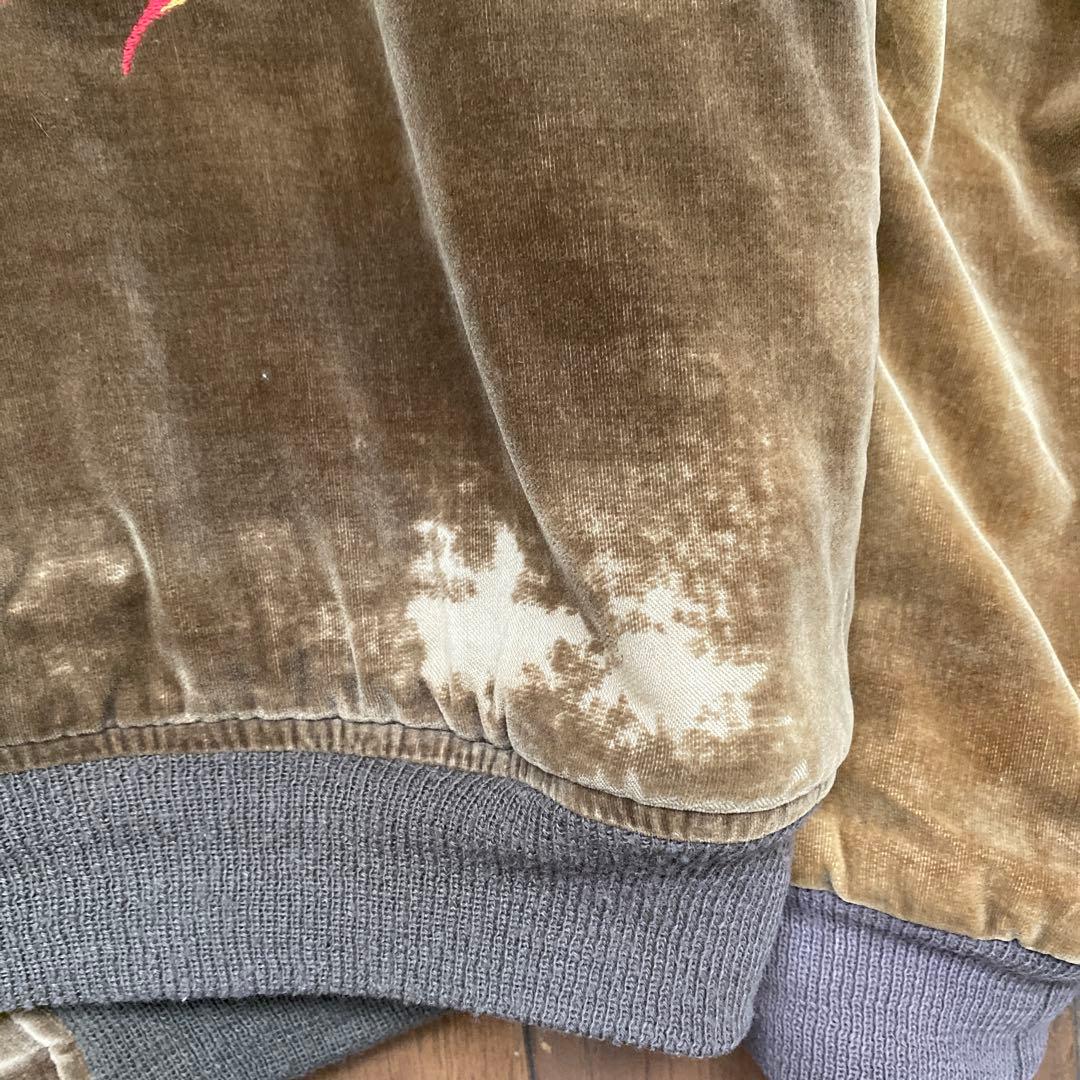 90s HERLEY-DAVIDSON ベロアスカジャン　Mサイズ