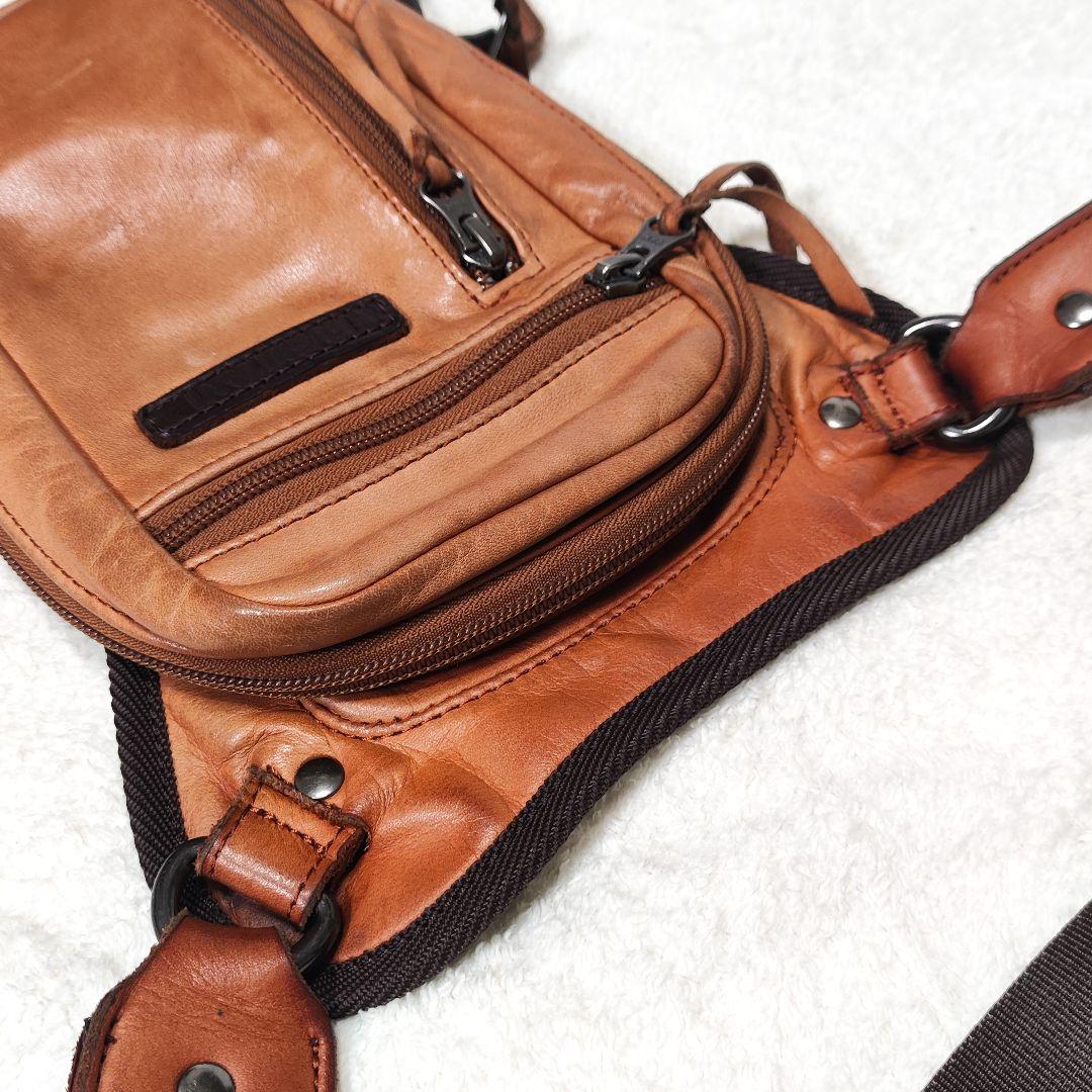 クシタニ KUSHITANI K-3578 2WAY レッグバッグ 本革 レザー