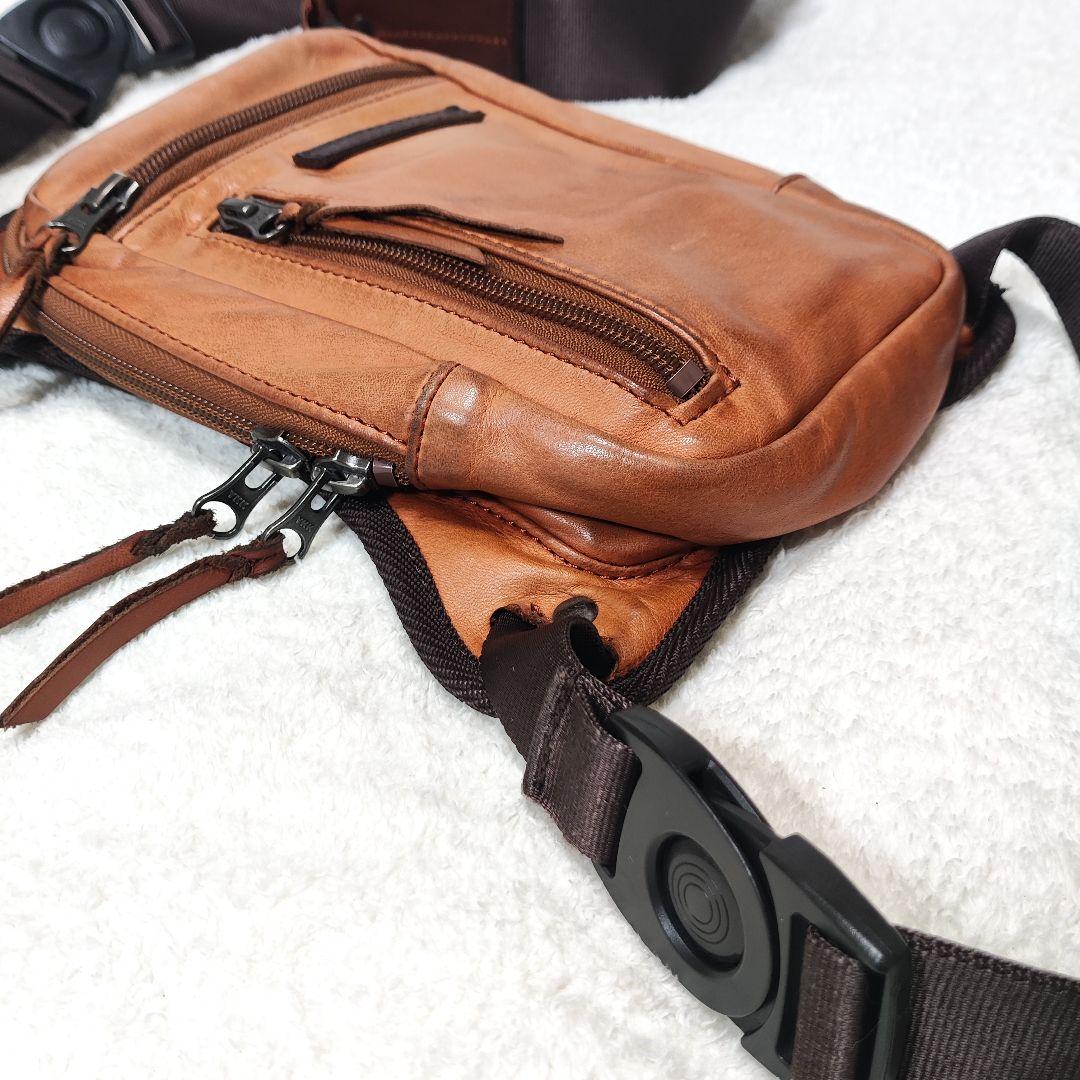 クシタニ KUSHITANI K-3578 2WAY レッグバッグ 本革 レザー