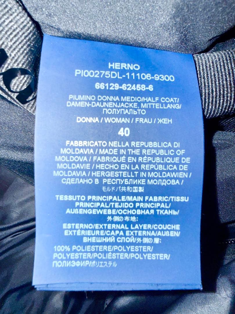 週末SALE★新品同様★ヘルノのラミナーダウンコート(40)