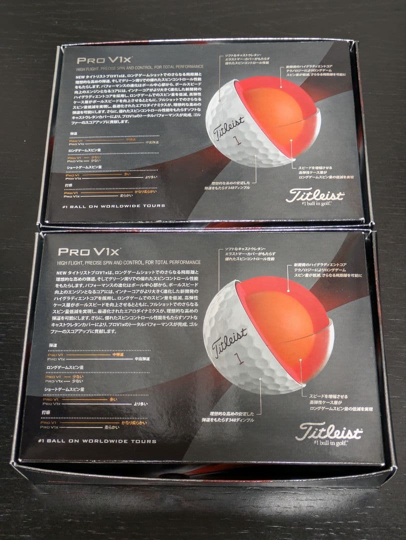 【新品】Titleist Pro V1x ゴルフボール 2箱セット