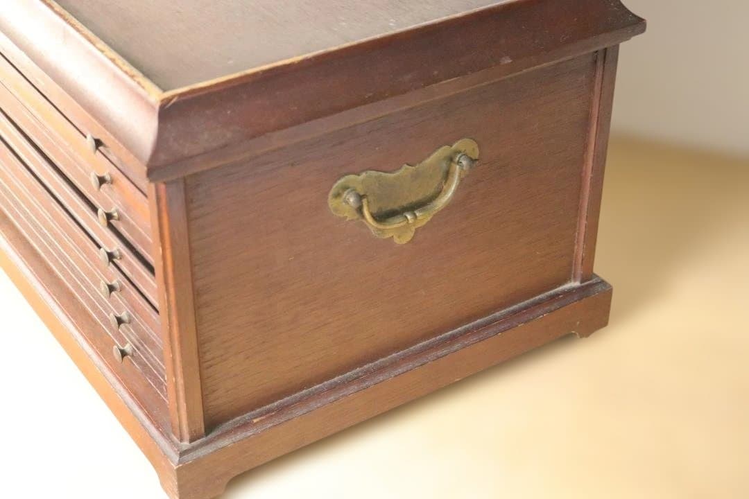 フランクリンミント レンズ  収納ケース 木箱 レトロ