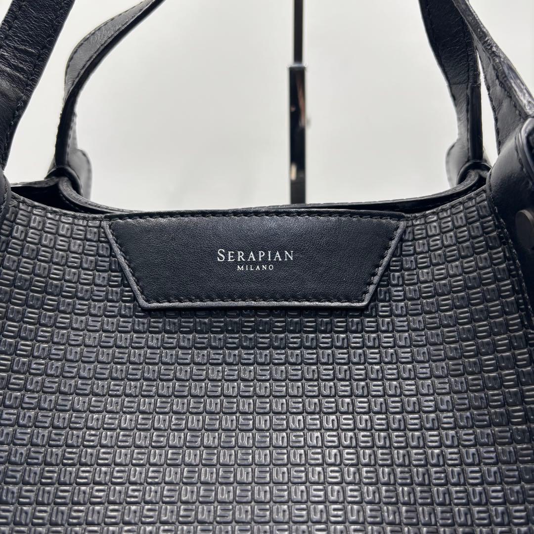 serapian セラピアン トートバッグ SECRET シークレット ブラック