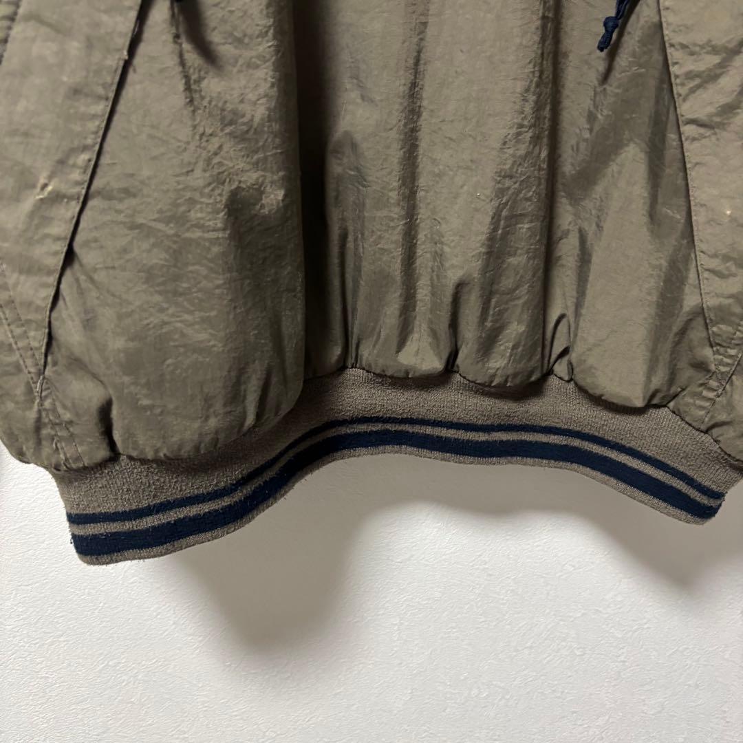 90's✨Old NIKE 銀タグ　ナイロンジャケット　ハーフジップ　中綿　XL