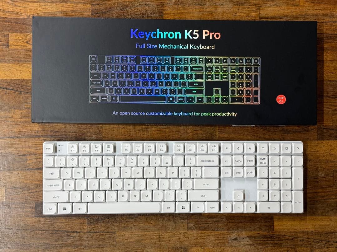 Keychron K5 pro US 赤軸 ホワイト