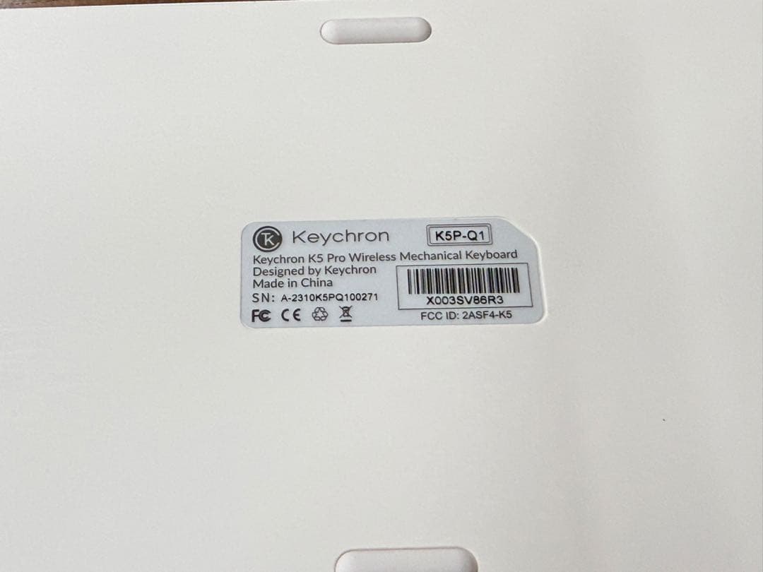 Keychron K5 pro US 赤軸 ホワイト