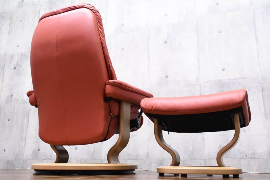 EJC10 美品 エコーネス ストレスレスチェア サンライズ M オットマン