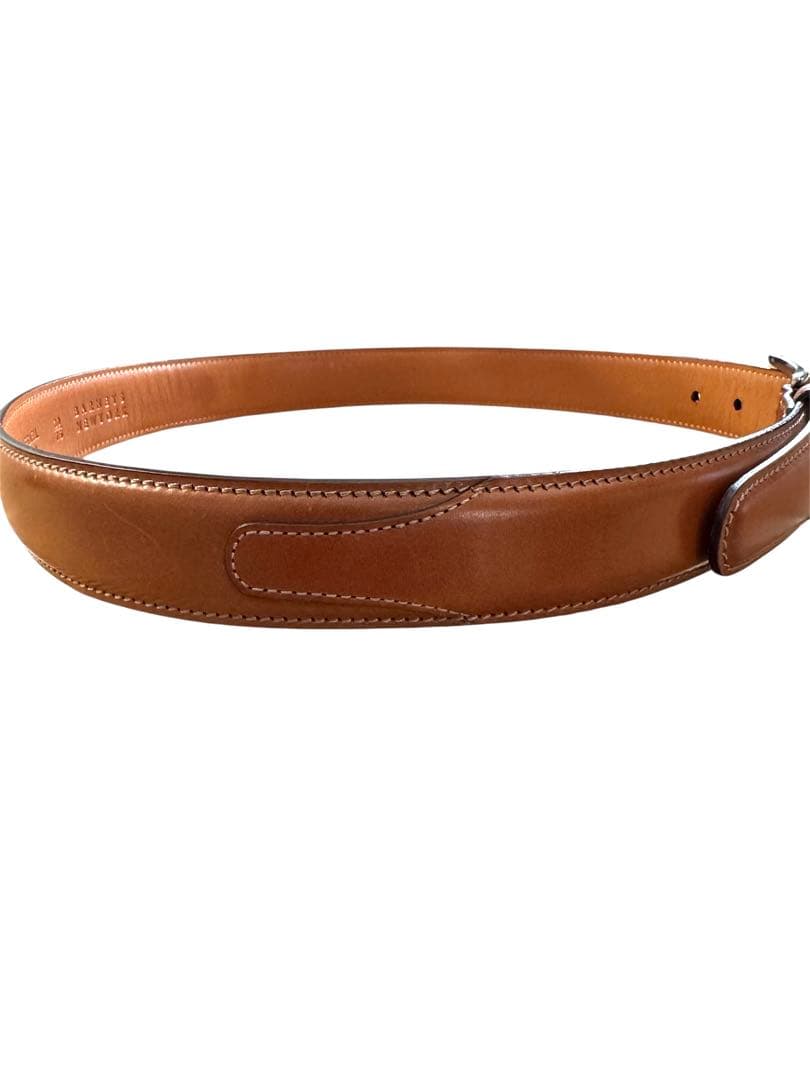 【極美品】シェルコードバンベルト ウィスキーK.T.Lewiston 30インチ