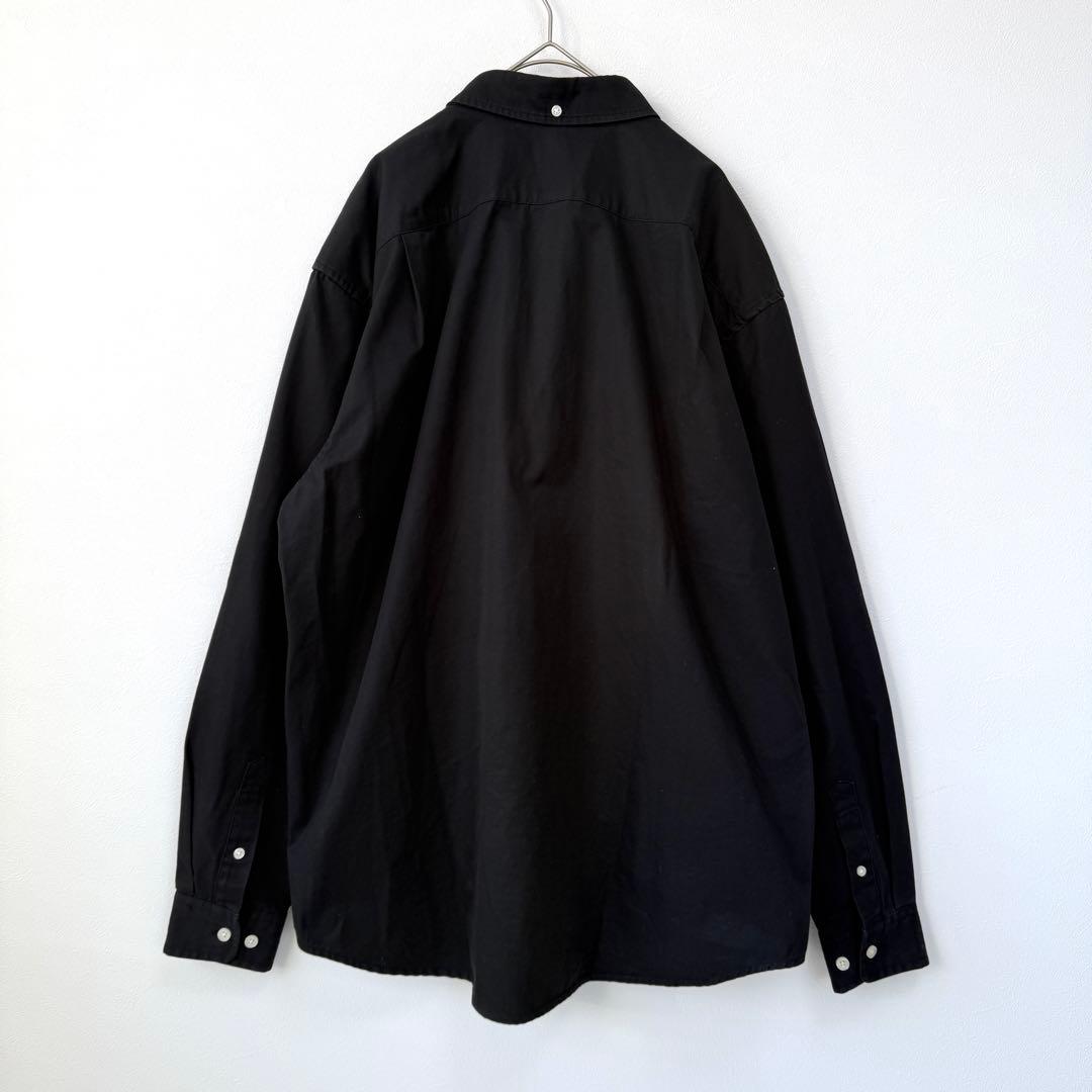 【ウォンビン着用✨】シュプリーム スモールボックスロゴ長袖シャツ 黒 M 美品◎