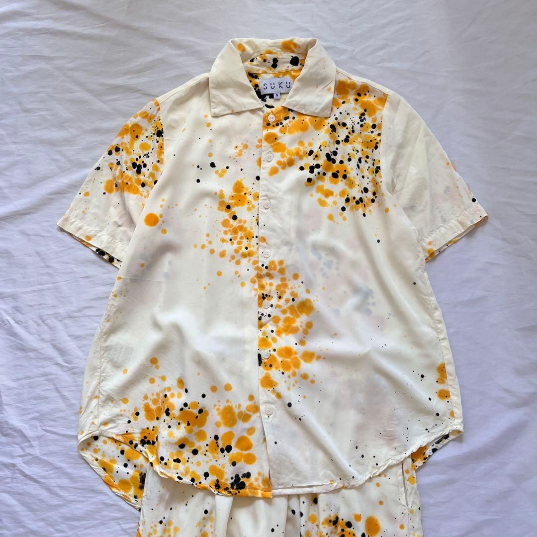 SUKU  ルームウェア　セットアップ　半袖　パジャマ　スクホーム
