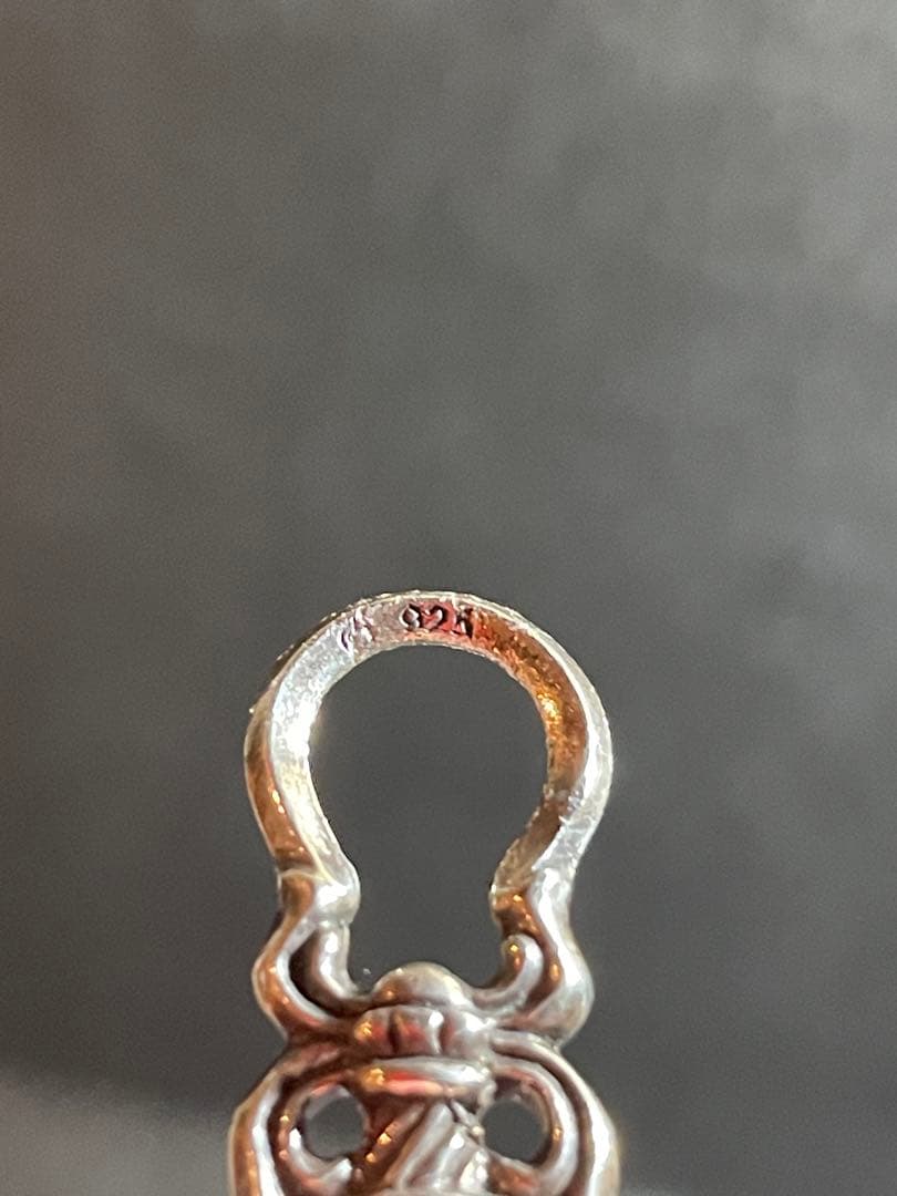 【正規品】クロムハーツ 5 ダガー ジップ チャーム シルバー ネックレス