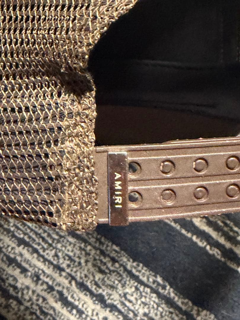 AMIRI キャップ ブラウン×ダークブラウン スター