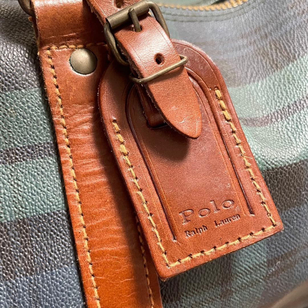 Polo Ralph Lauren ボストンバッグ チェック 大容量 ラージ
