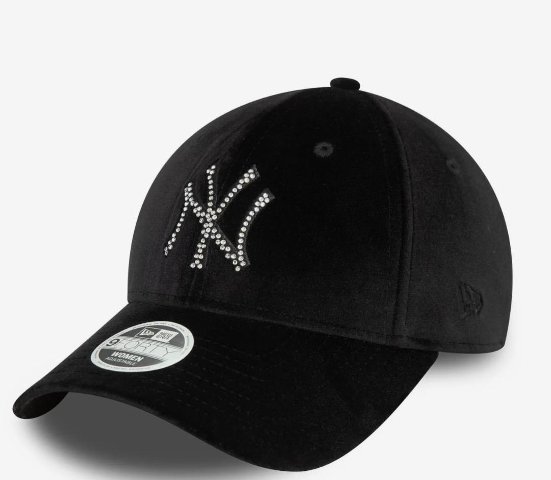 新品☆ベロアxラインストーン☆ニューエラ キャップ NEW ERA 9FORTY