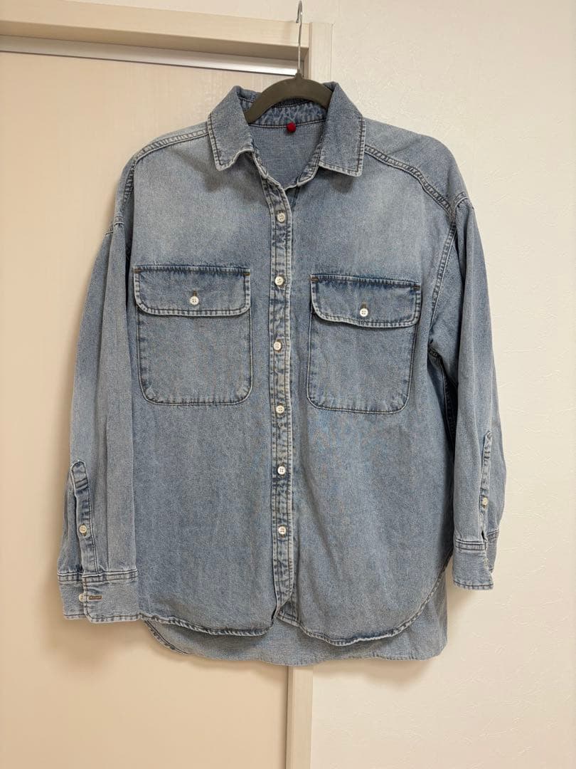 美品　リヴドロワ　ベストセラー【MONN.:.(モン)】ビッグデニムシャツ